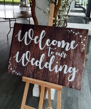 Welcome to our Wedding Sign