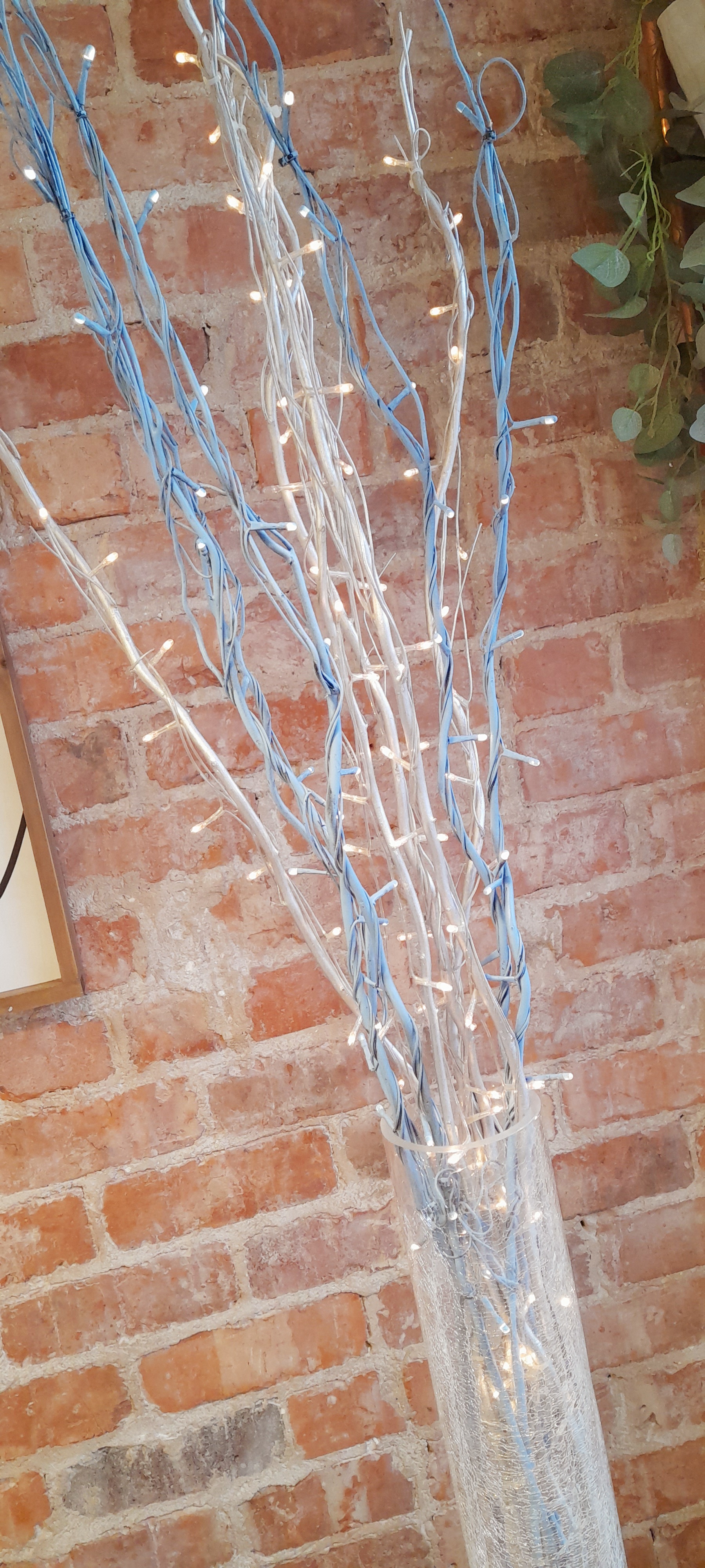 Silver and Blue Light Up Twigs