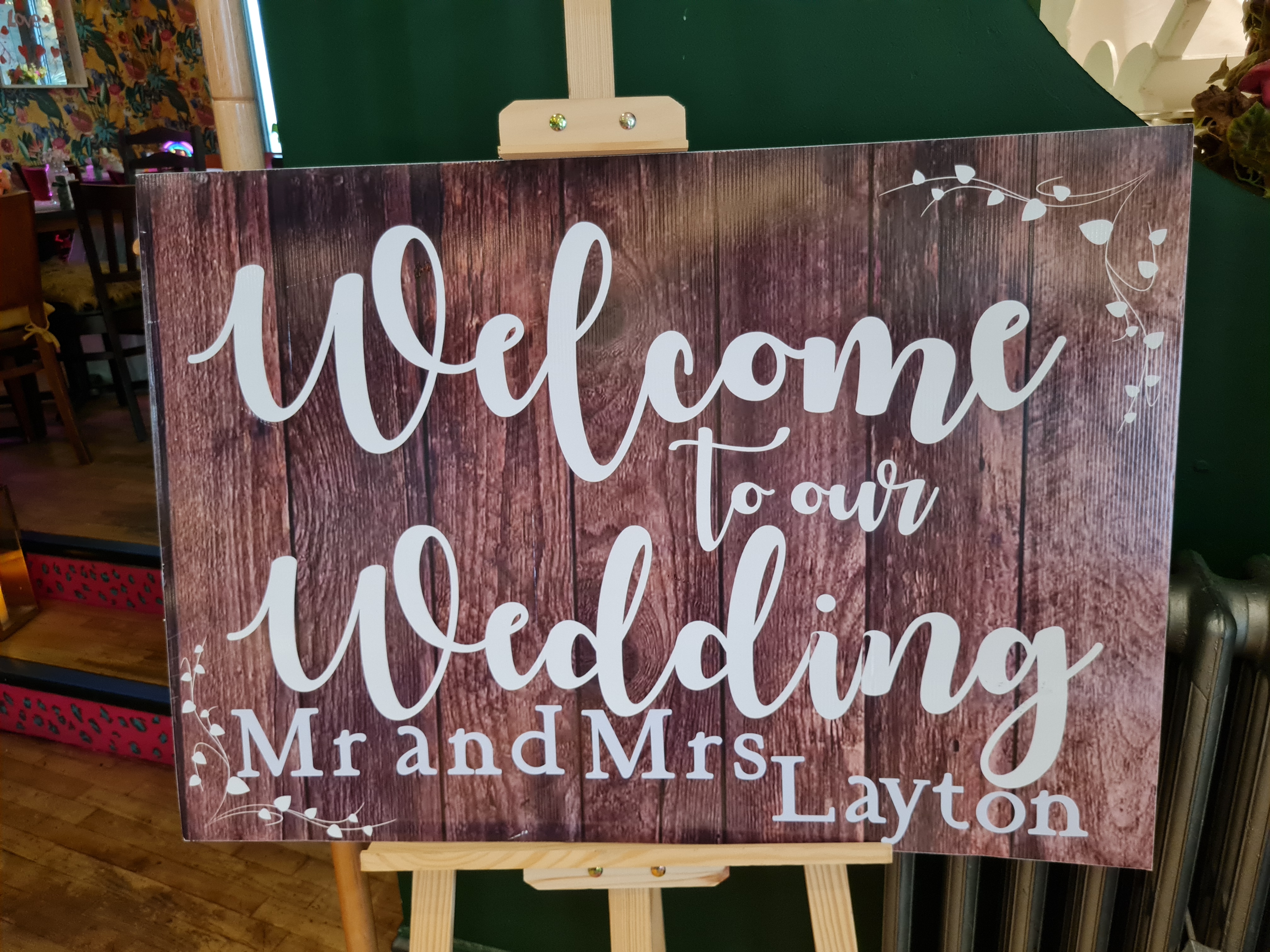 Custom Welcome to Our Wedding Sign