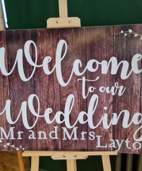 Custom Welcome to Our Wedding Sign