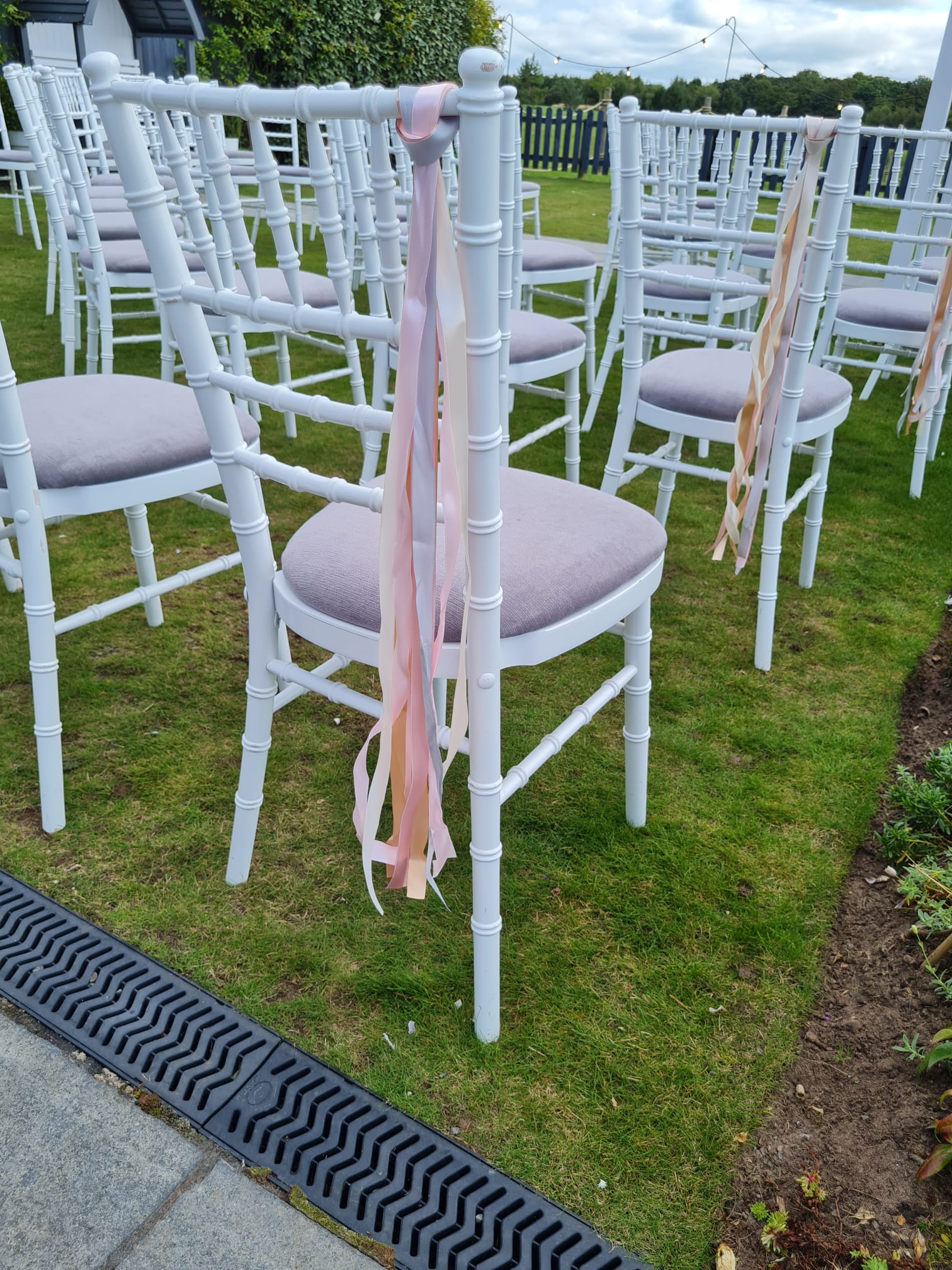 Pastel Ribbons for End of Chair 