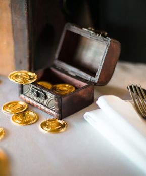 Treasure Chest with Coins