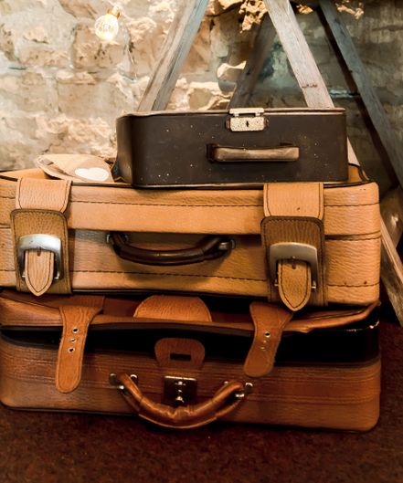 Rustic Suitcases