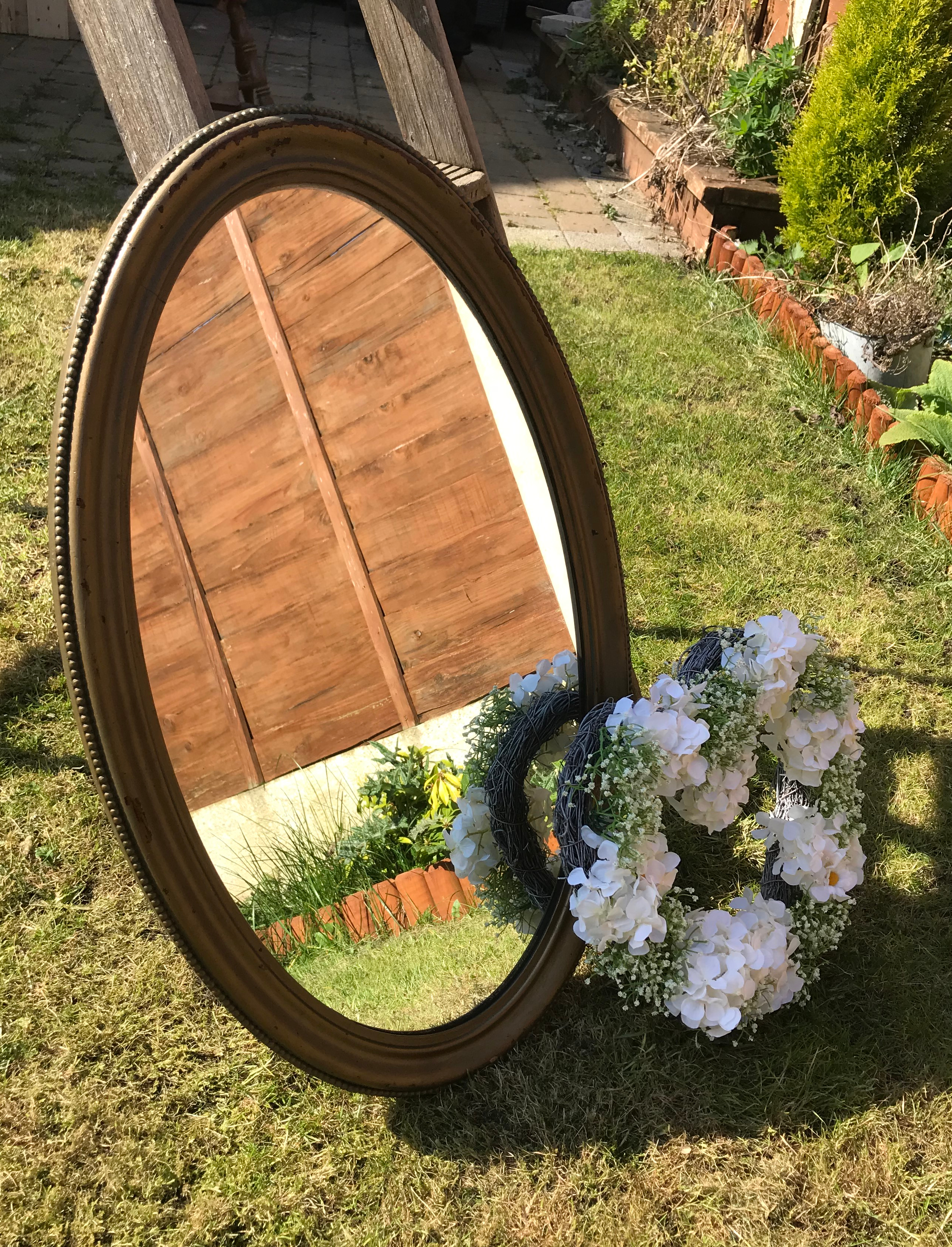 Large Brown Mirror