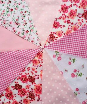 Pink Floral Bunting