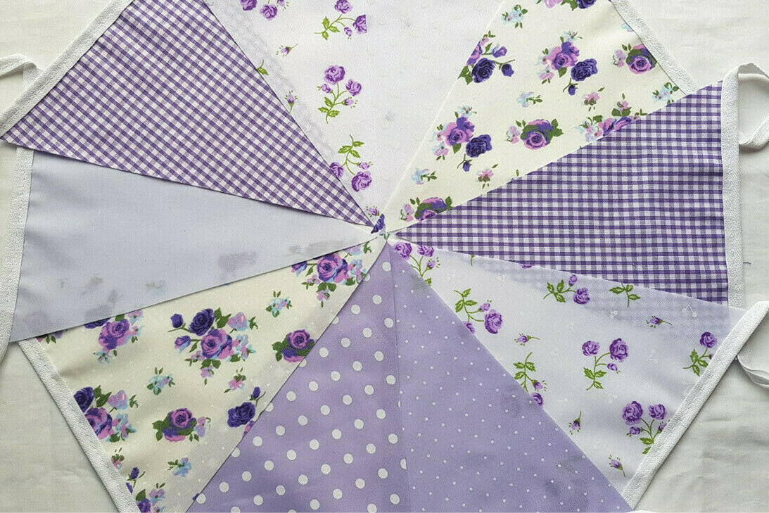 Lilac Floral Bunting