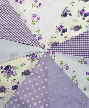 Lilac Floral Bunting