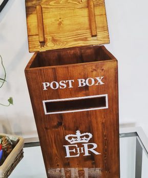 Wooden Rusitc Card Post Box