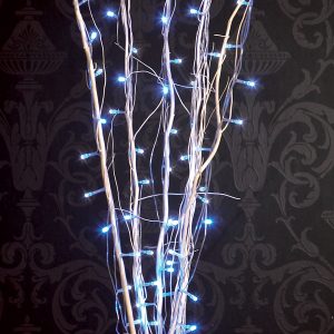 Blue and Silver Twig Lights